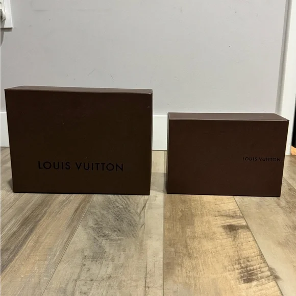 Louis Vuitton Brown Box Set of 2 + Dustbag - 14 x 5 x 10 in & 11.5 x 4.5 x 8 in - Picture 1 of 8